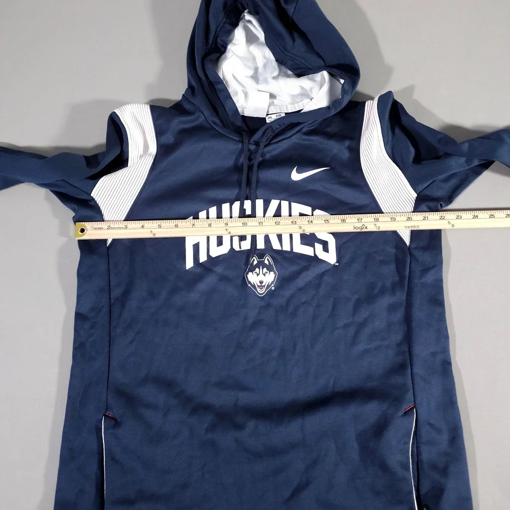 Nike Hoodie Men L Blue UConn Huskies Therma-FIT On-Field DN6554-419 Team Issued